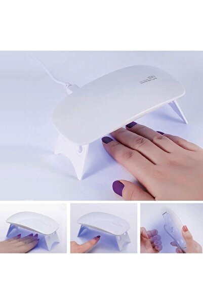 OEM Mini LED/UV Lamp 6W White for Semi-permanent Manicure 13.5x6.8cm