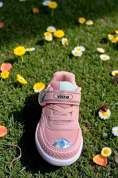 Vicco Erkek Çocuk Günlük Cırt Cırtlı Anatomik Taban Spor Ayakkabı Sneaker Beyaz