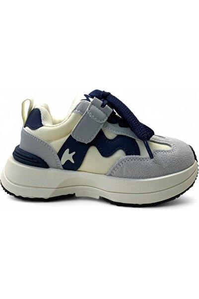 Marco Kids 152-21275 Children's Sneaker Shoes Gray-Lacquered