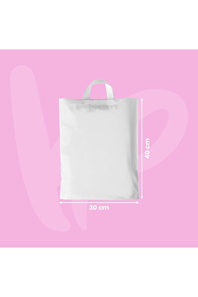 KARGOPEK Baskısız Yumuşak Sap Mağaza Poşeti -30*40- 100 Adet