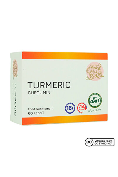 Anti Natural Anti Turmeric Zerdeçal Ekstresi 60 Kapsül