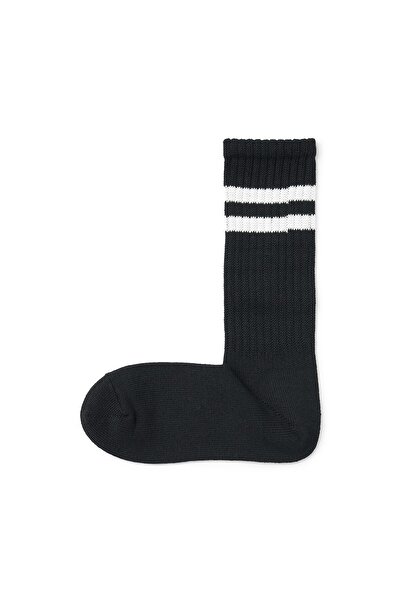 Muji Right Angle Loose Top Rib Socks (Line)