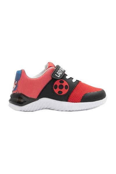 LadyBug Store Adidași sport pentru copii cu lumini LED, stil Buburuză, roșii/...