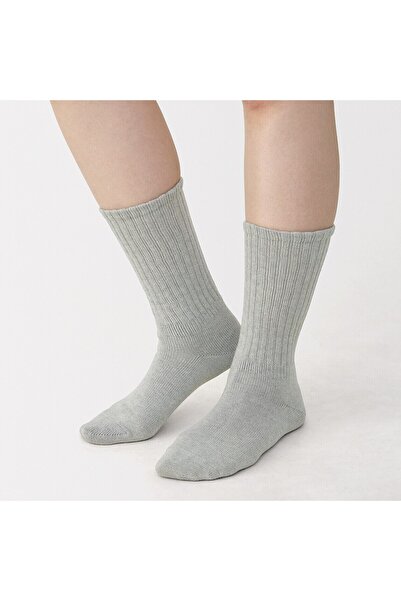Muji Right Angle Loose Top Rib Socks