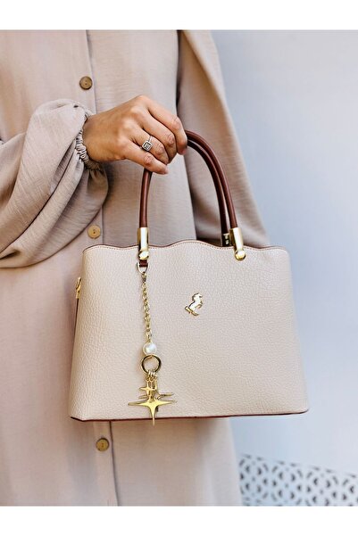 H&D COLLECTİON حقيبة نسائية من الجلد الصناعي من ميامي بولو كلوب مع حزام للكتف...