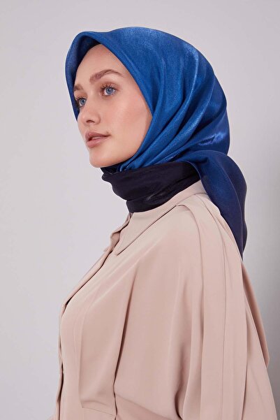 Levidor Denim Blue Double Color Amber Scarf