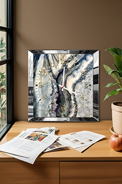 Zevahir Mobilya Dekorasyon Ceas de perete decorativ din MDF cu tematică Flow ...