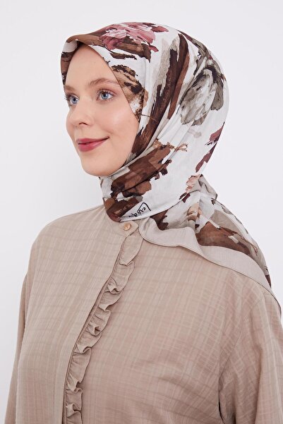 Levidor وشاح حريري بنمط تجريدي من A.Vizon