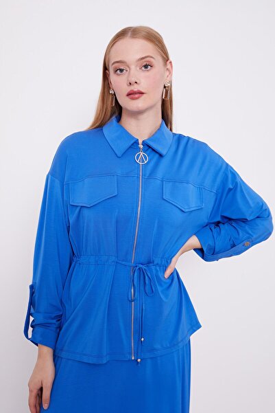 Levidor Saks Belt Gathered Detail Skirt Set