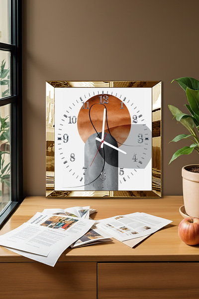 Zevahir Mobilya Dekorasyon Ceas de perete decorativ din MDF cu tematică cu fo...