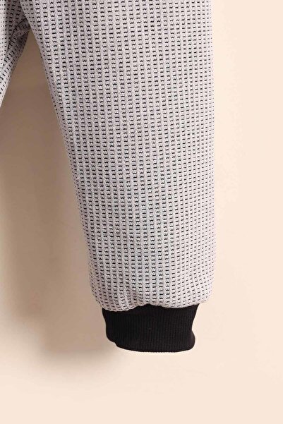 kidello Gray Zippered Cardigan Baby Boy 3-Piece Set (1-3 Years)