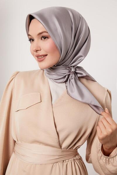 Levidor Mink Double-Sided Twill Silk Scarf