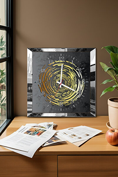 Zevahir Mobilya Dekorasyon Ceas de perete decorativ din MDF cu tematică spira...