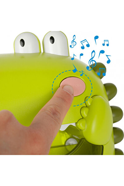 MalPlay Jucarie de baie pentru facut baloane cu melodii Dino Green