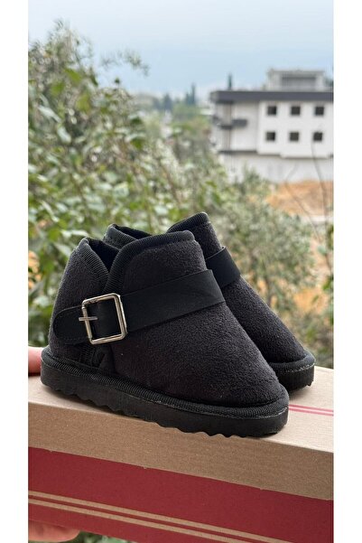 ÖZDE shoes Kışlık içi kürklü ultra rahat cırtlı tokalı çocuk botu
