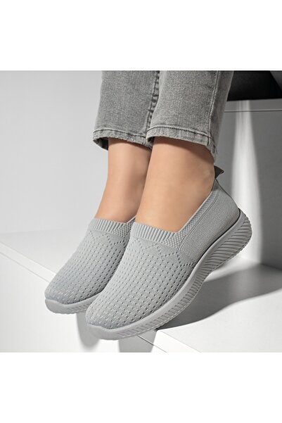 BMoD Espadrile sport gri din material textil pentru femei MOD13173