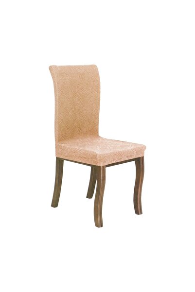 MAPLE LEAF طقم أغطية كرسي مكون من 4 قطع بلون بني رمادي