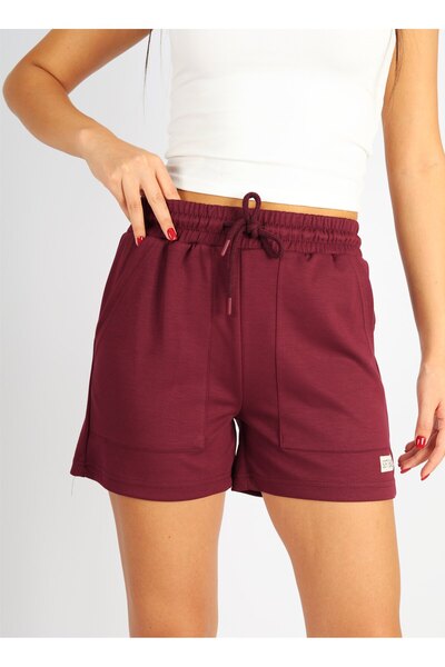 Softandbasic Burgundy Modal Comfortable Fabric Shorts