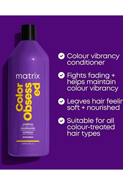 Matrix , Color Obsessed Conditioner-Professional Antioxidant Conditioner For Colored Hair, 1000 ml
