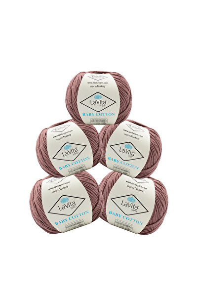 LaVita Yarn Бебешка памучна прежда за амигуруми и ръчно плетене 40% акрил 60%...