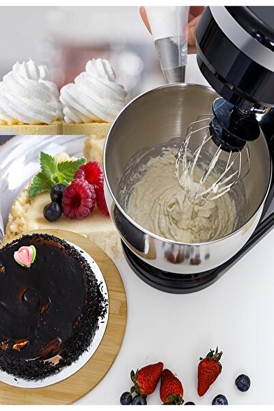 MEBASHI 12 Litre Stainless Steel Bowl Mixer, 6 Speed Control with Pulse, Accessories (ME-SBM1114) (B