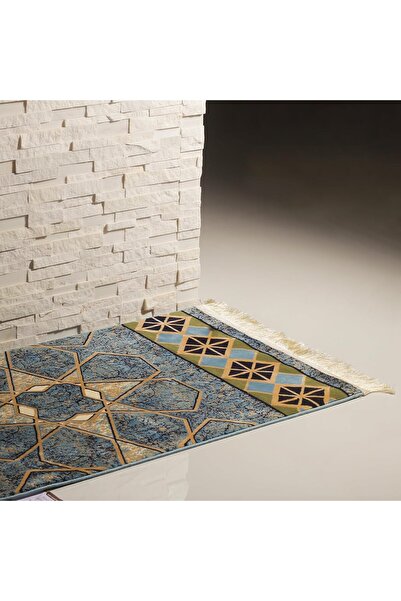 Segadty Marble Design Prayer Rug – Soft Elegant Non-Slip Islamic Mat for Men & Women 110x70 cm