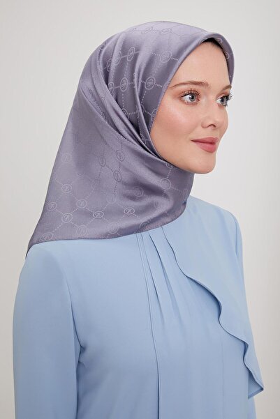 Levidor Füme L Baskılı Kristal Jakarlı Eşarp