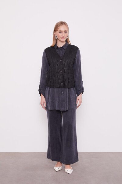 Levidor Siyah File Detaylı Cupra İkili Takım