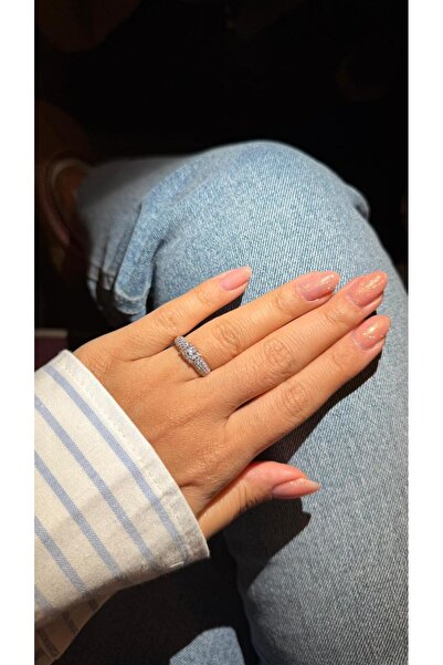 Fern Jewelry Taşlı Gümüş Renk Yüzük Xuping