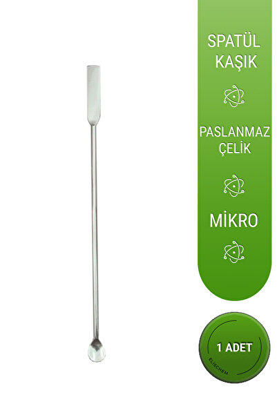 elischem Spatül Kaşıklı (Mikro) 304 Paslanmaz Çelik