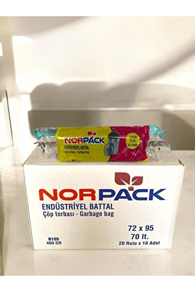 norpack Battal Endüstriyel Çöp Poşeti 400 gr 72X95 - 20 Rulo