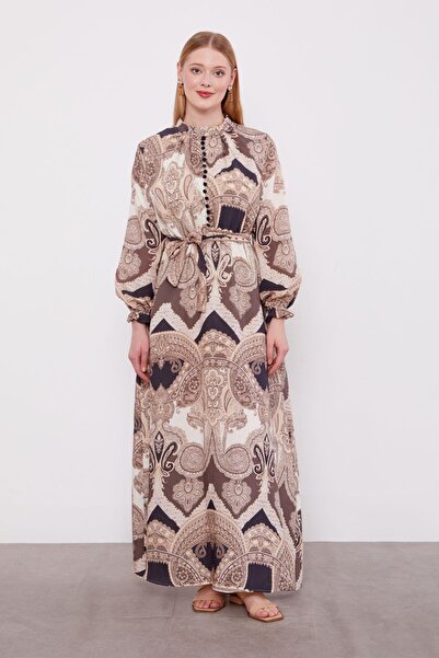 Levidor Black Ethnic Patterned Dress