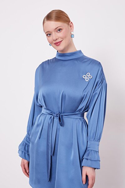 Levidor İndigo Kol Fırfır Detaylı İkili Takım