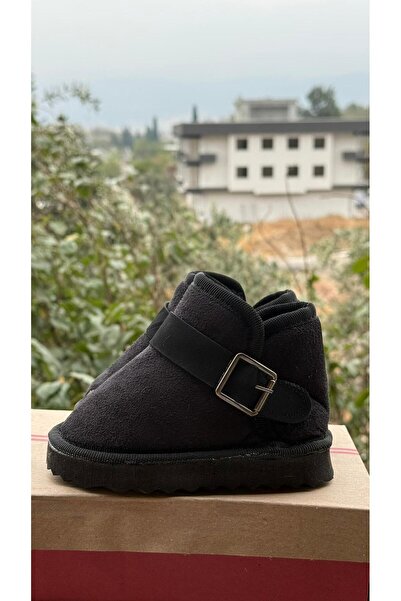 ÖZDE shoes Kışlık içi kürklü ultra rahat cırtlı tokalı çocuk botu