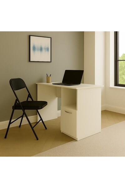 UnicSpot Birou Boston, alb, 90x45x75 cm