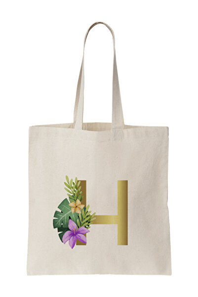 Beril Yamaç Design Studio Φιλική προς τη φύση υφασμάτινη τσάντα με γράμματα -...