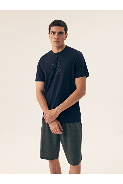 Henderson Men's Pajama 2-Piece Set Shorts & T-Shirt 100% Cotton Relaxed Fit Breathable Comfortable | Dreamer