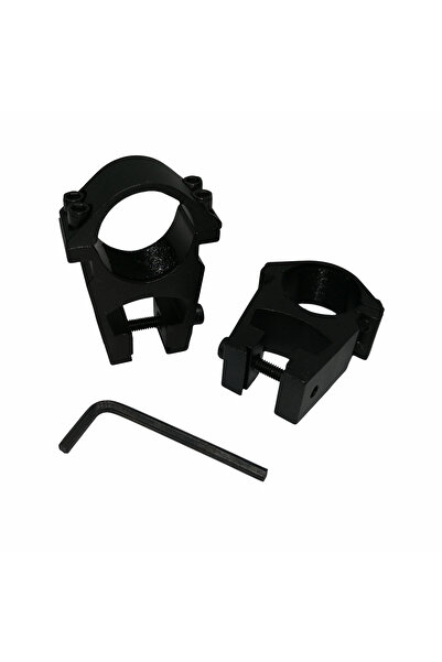 Depox Kroužky pro montáž airsoftového puškohledu, 11 mm, kovové, černé