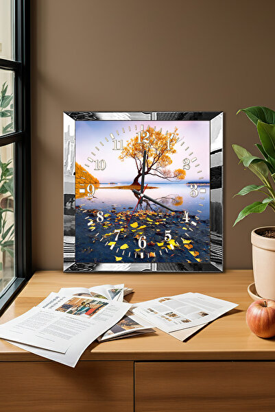 Zevahir Mobilya Dekorasyon Silver Framed Nature Landscape Themed Decorative M...