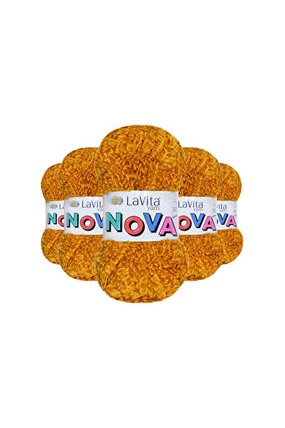 LaVita Yarn Fir de tricotat manual Nova 20% Poliester 80% Acrilic 500gr 5 BUC...