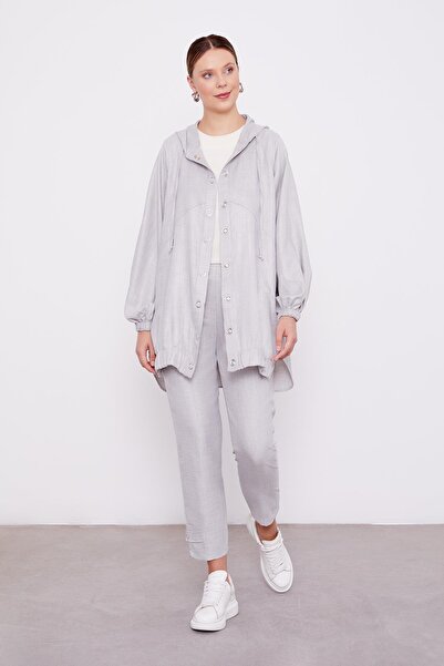 Levidor Gray Snap Button Detail Sports Suit