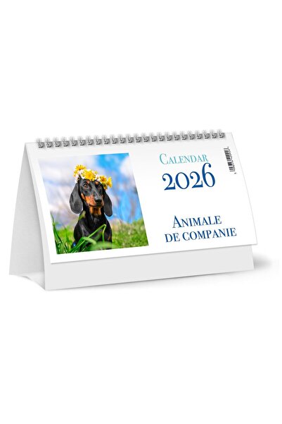 Libra Calendar de birou 2026 - Temă Animale de companie