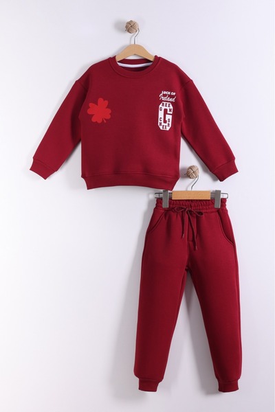 Ahsenimbebe Σετ Φούτερ για αγόρια με χοντρό επένδυση