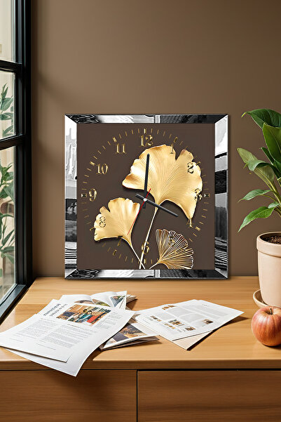 Zevahir Mobilya Dekorasyon Ceas de perete decorativ din MDF cu tematică de fl...