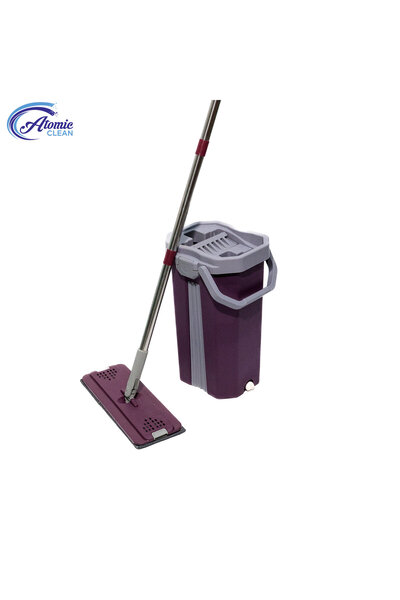 NO BRAND Flat mop and Squeeze bucket set, YYS-051 – Cherry
