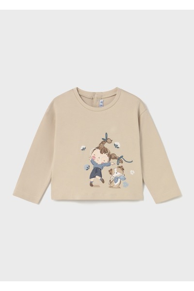 MAYORAL Baby Girl Printed Long Sleeve T-Shirt 2082