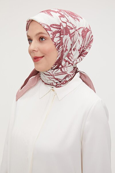 Levidor Rose Flower Abstract Pattern Modal Silk Scarf