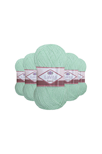 LaVita Yarn Fir pentru tricotat manual Gonca 100% acrilic 500gr 5 BUC (8139 V...