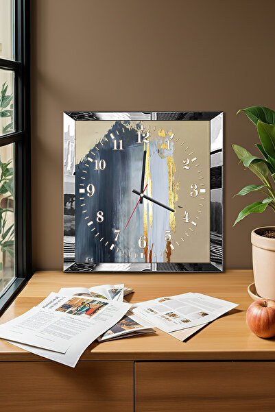 Zevahir Mobilya Dekorasyon Διακοσμητικό ρολόι τοίχου από MDF με θέμα την αφηρ...