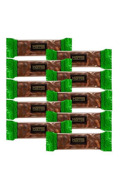 Harras Tam Antep Fıstıklı Sütlü Çikolata 10 Adet X 25g (Yoğun Fıstık %30)